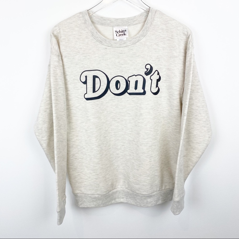 Schitt'$ Creek | Gray "Don't" David Sweatshirt - Picture 3 of 9